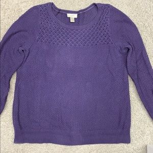 Loft purple sweater.  Size Large.